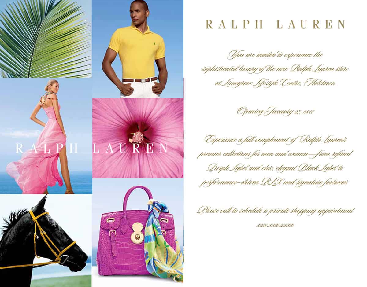 RL Barbados Store Opening Invitation